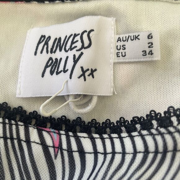 Princess Polly Skirt 2 Zebra Butterflies Mini Black Pink Blue Summer Mesh Slip - Picture 5 of 7